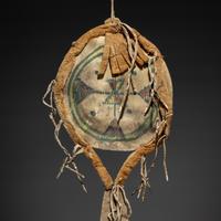 Arapaho Painted Parfleche Shield