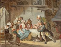 A Group of Three Continental Paintings