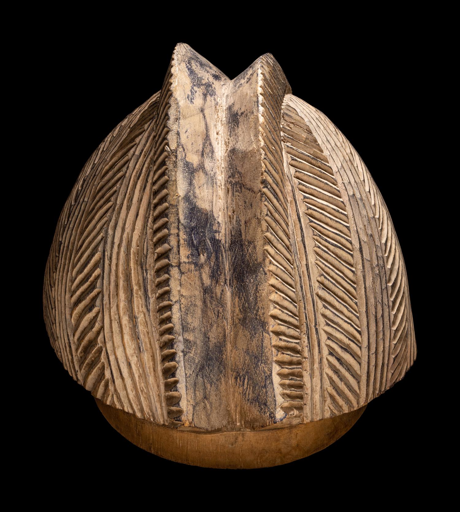 A Yoruba Wood Helmet Mask (Gelede)
