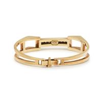 YELLOW GOLD AND DIAMOND BANGLE BRACELET