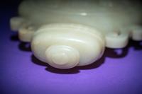 A Rare and Finely Carved Chinese White Jade Covered Vase