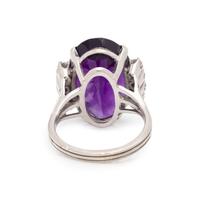 AMETHYST AND DIAMOND RING