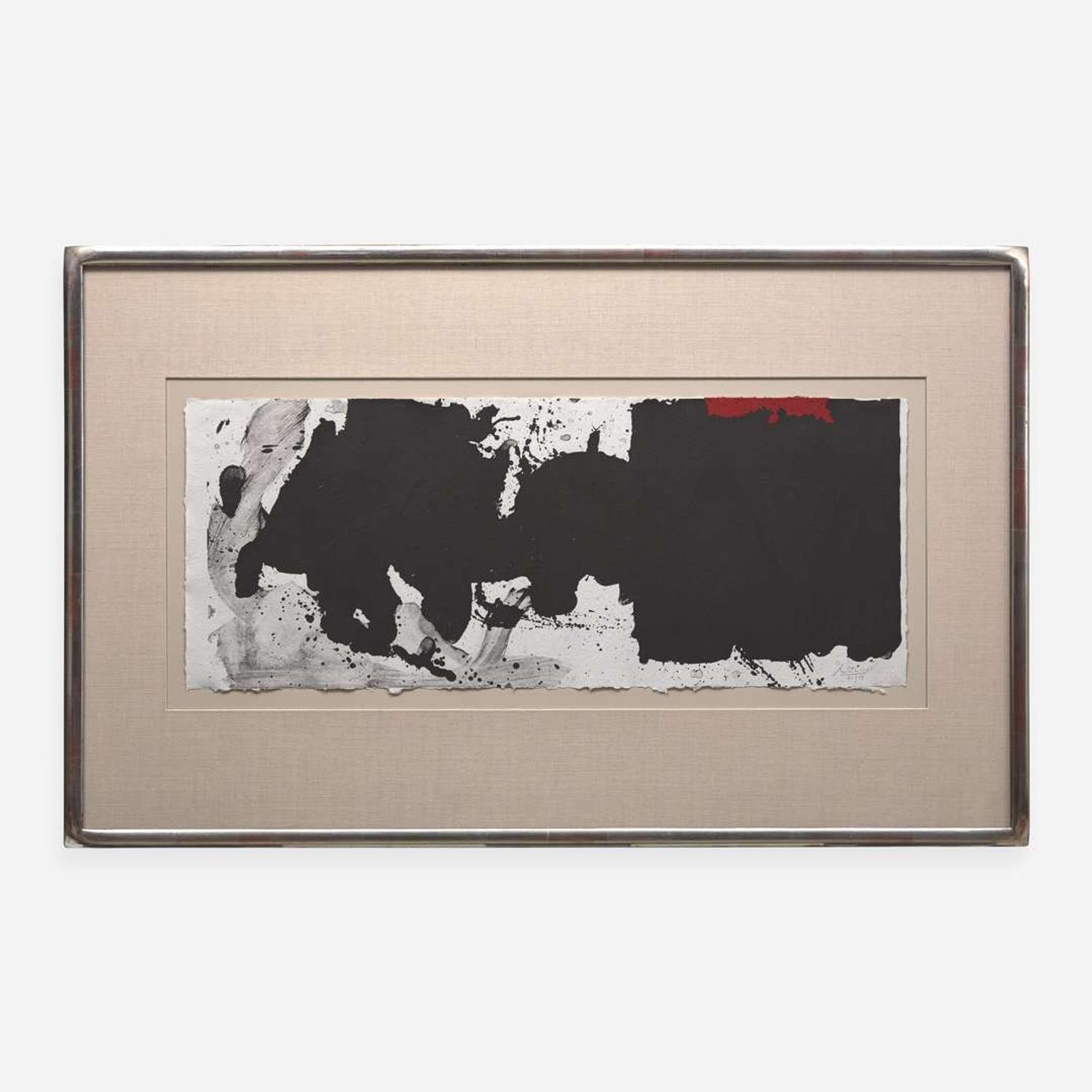 Robert Motherwell (American, 1915-1991) Black with No Way Out