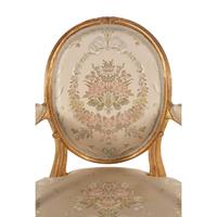 A George III Giltwood Armchair