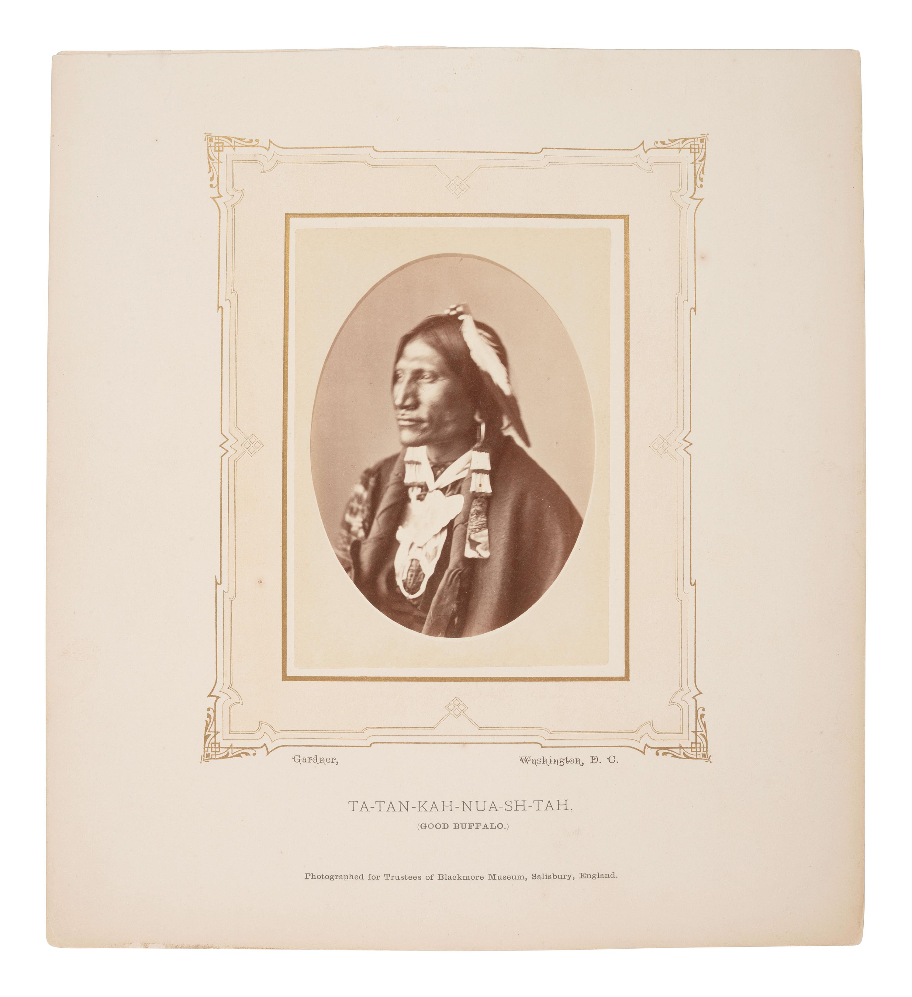 Good Buffalo, Oglala Lakota. Washington, DC, ca 1870