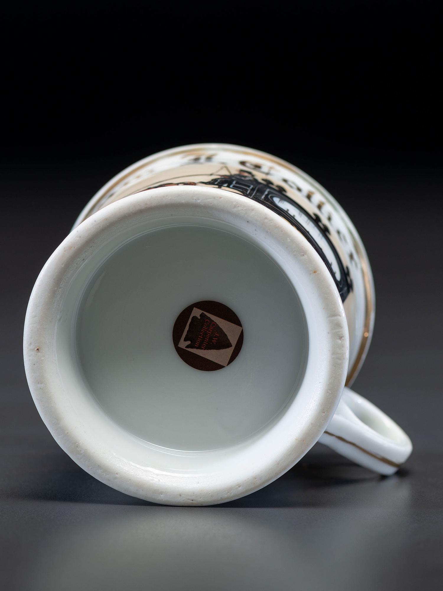 An Undertaker's Porcelain Occupational Shaving Mug Belonging to William Collier