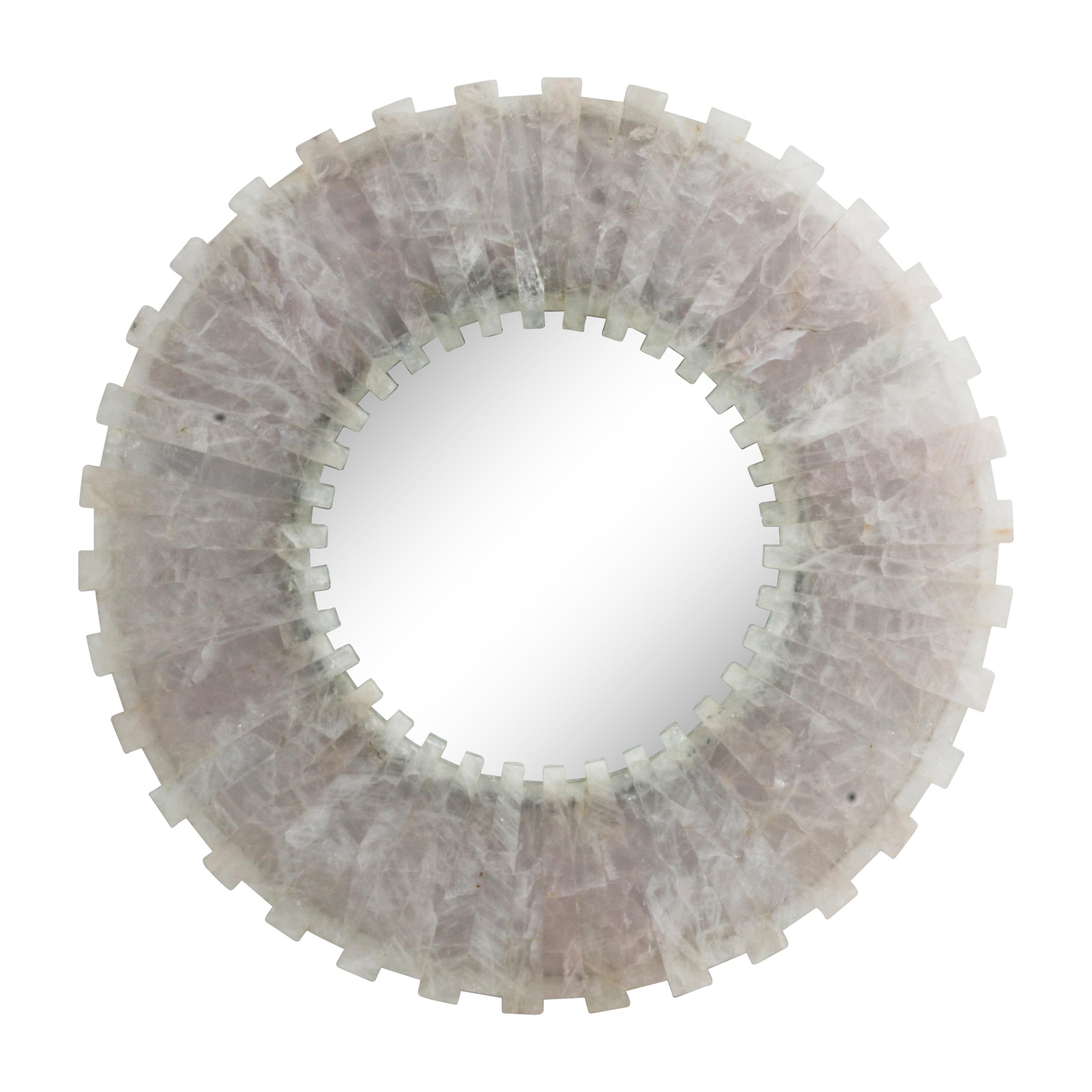 A Rock Crystal "Sunburst" Mirror