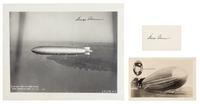 ECKENER, Hugo (1868-1954). Photograph signed ("Hugo Eckener").