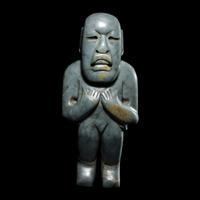 An Olmec Jade Standing Figure