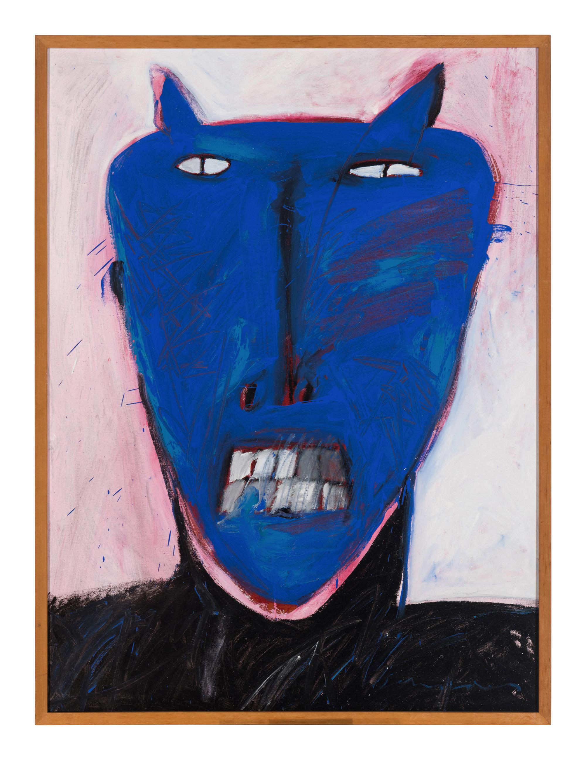 American Portrait with Blue