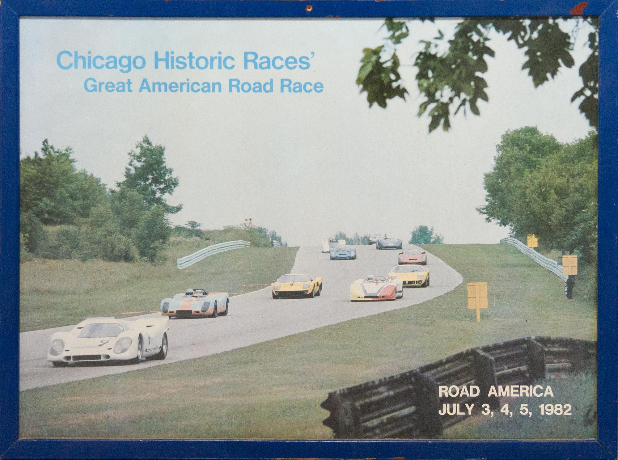 A Collection of Racing Posters Largest 36 x 24 1/8 inches (framed).