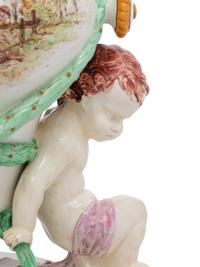 A Wedgwood Majolica Figural Vase