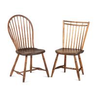 Two Spindle Back Windsor Side Chairs