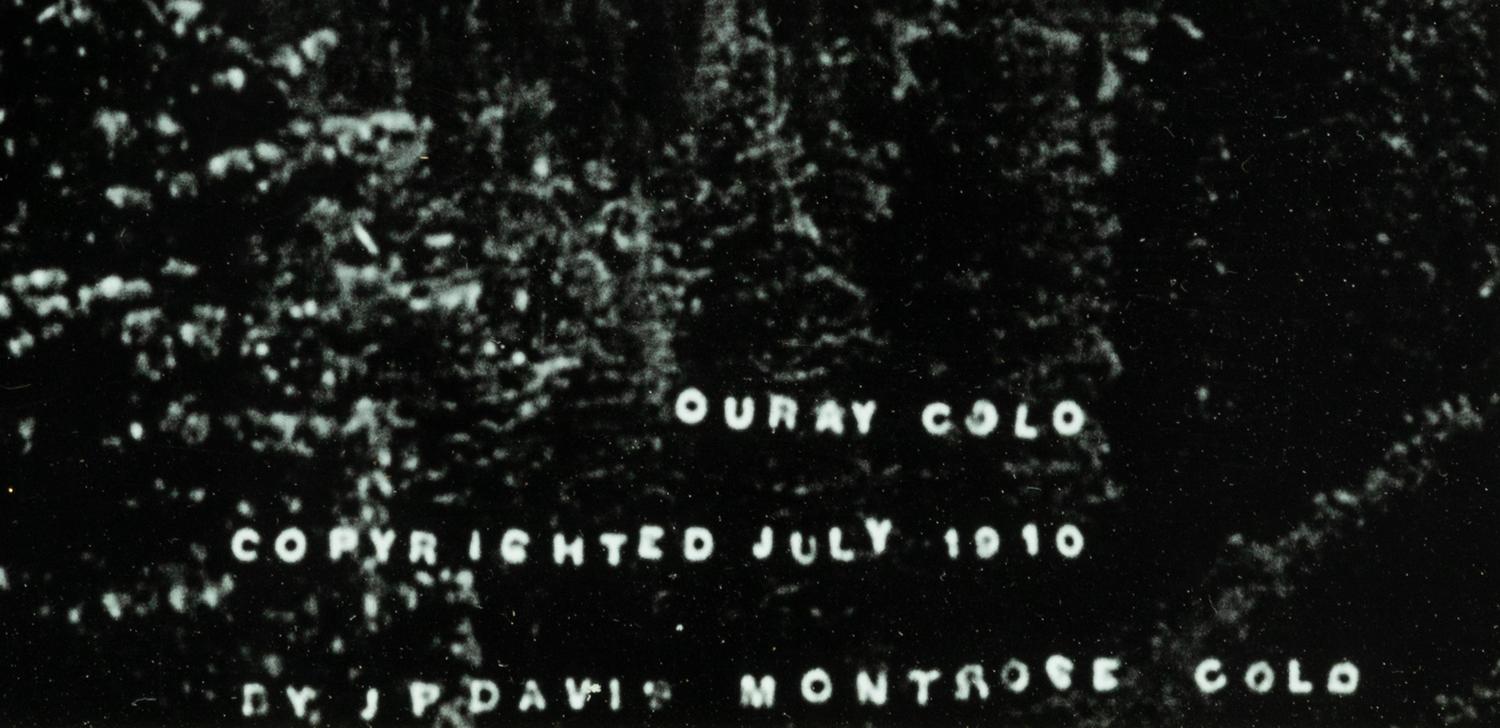 An Early Large Format Photograph of Ouray, Colorado in an Arts & Crafts Frame by J.P. Davis