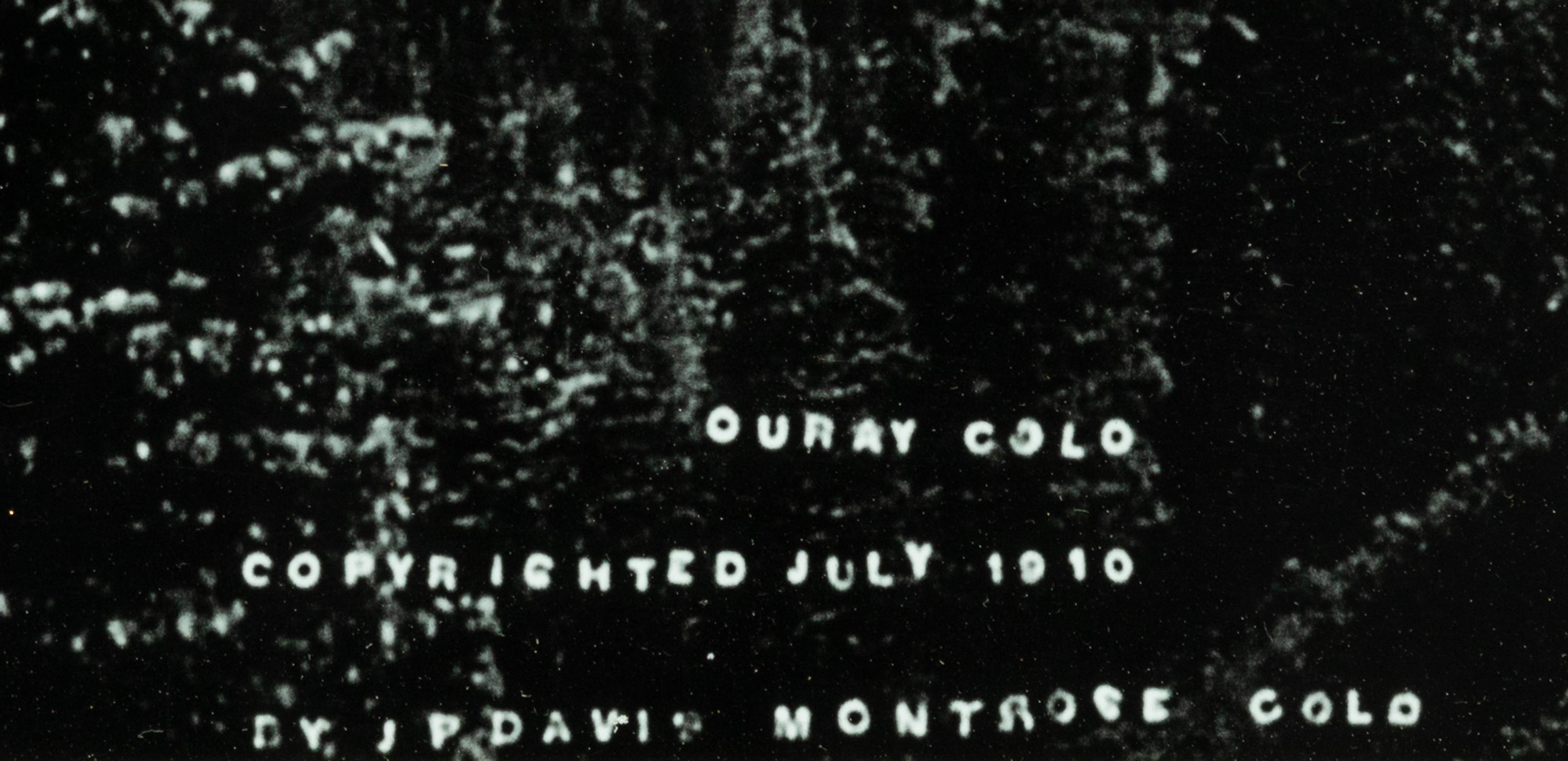 An Early Large Format Photograph of Ouray, Colorado in an Arts & Crafts Frame by J.P. Davis