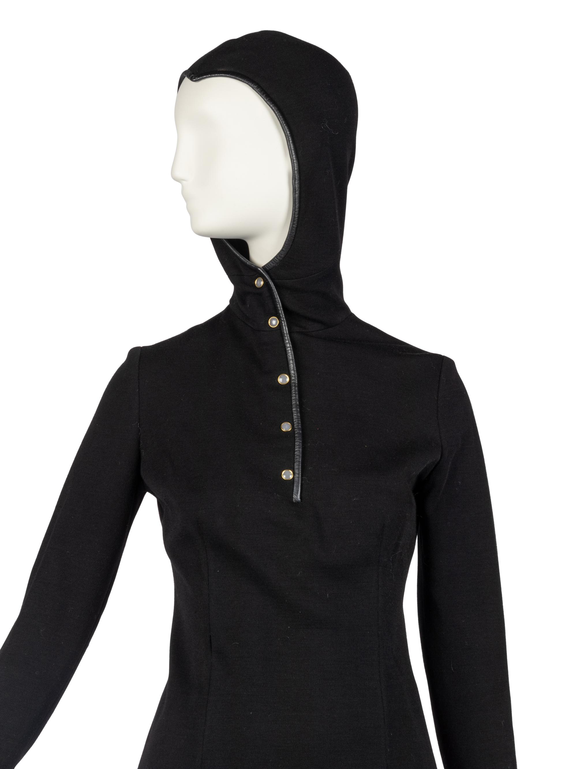 Bonnie Cashin Cape, Coat with Belt, Dress with Belt, Hooded Sweater, Two Sketches, 1960-70s