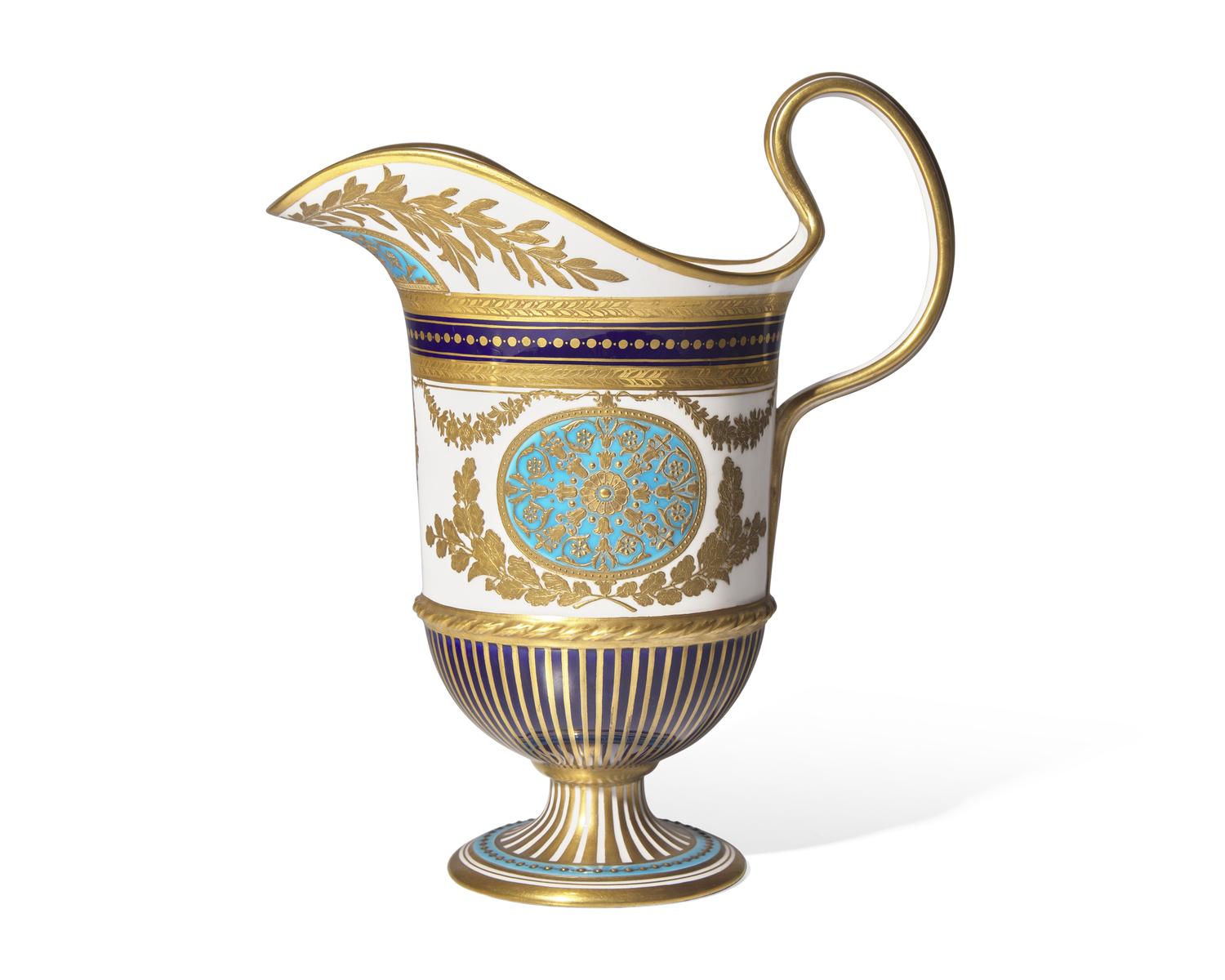 A Wedgwood Parcel Gilt Porcelain Pitcher