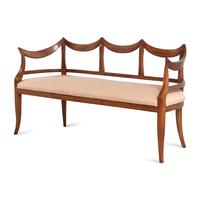 An Italian Fruitwood Settee