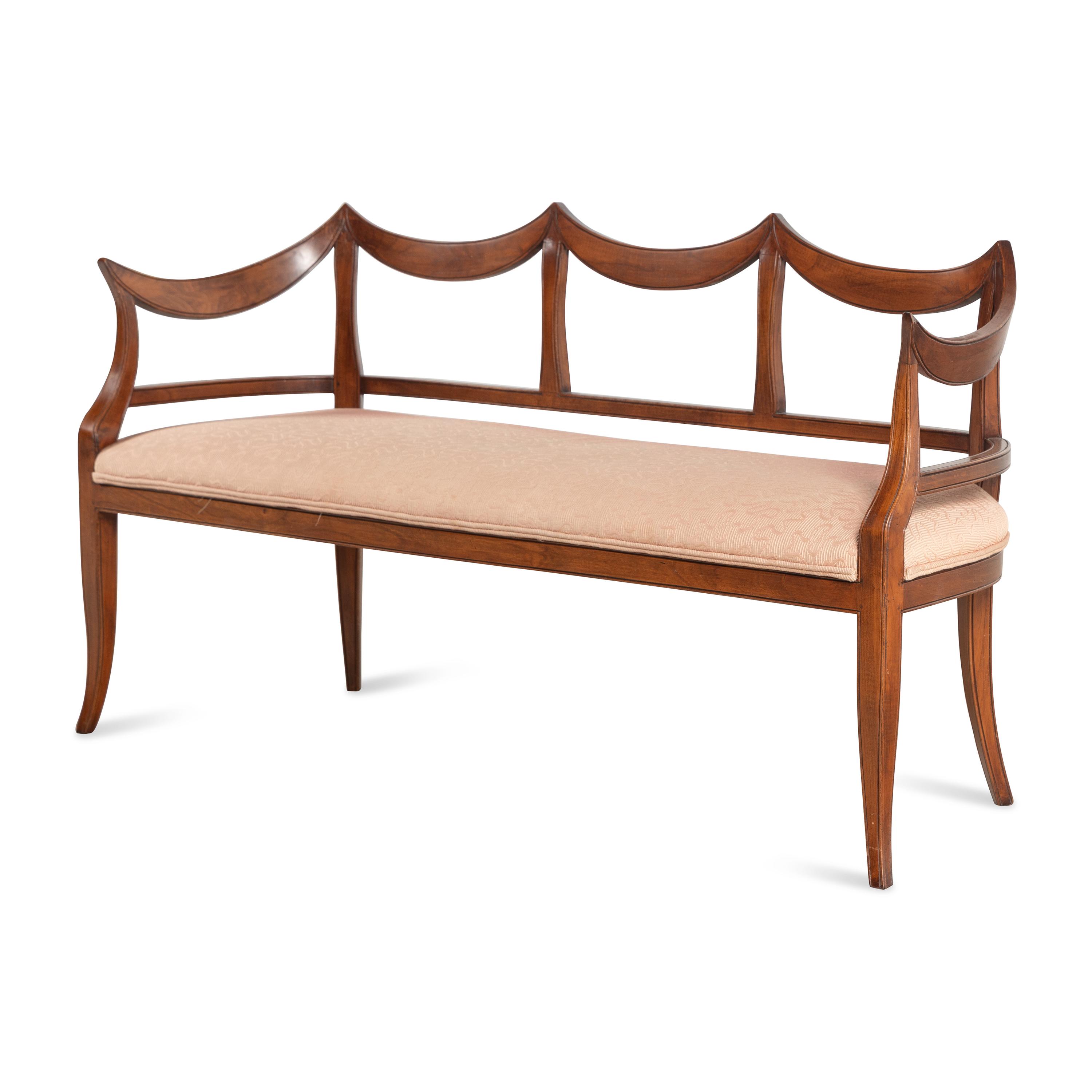 An Italian Fruitwood Settee