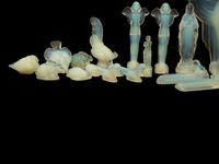 A Large Group of Sabino Opalescent Glass Figurines — 19th/20th Century