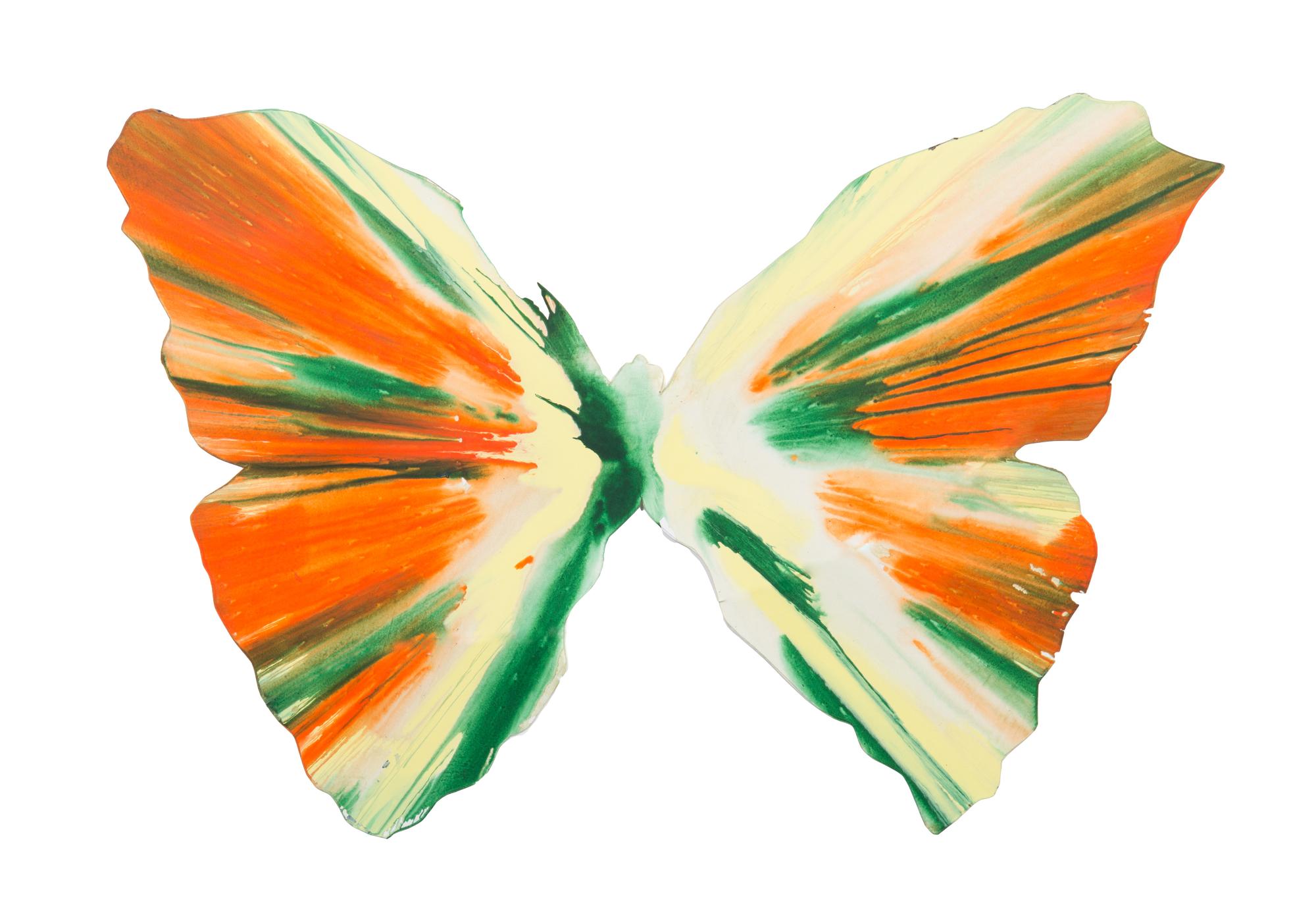 Damien Hirst, (British, b. 1965), Butterfly Spin Painting **not authentic**