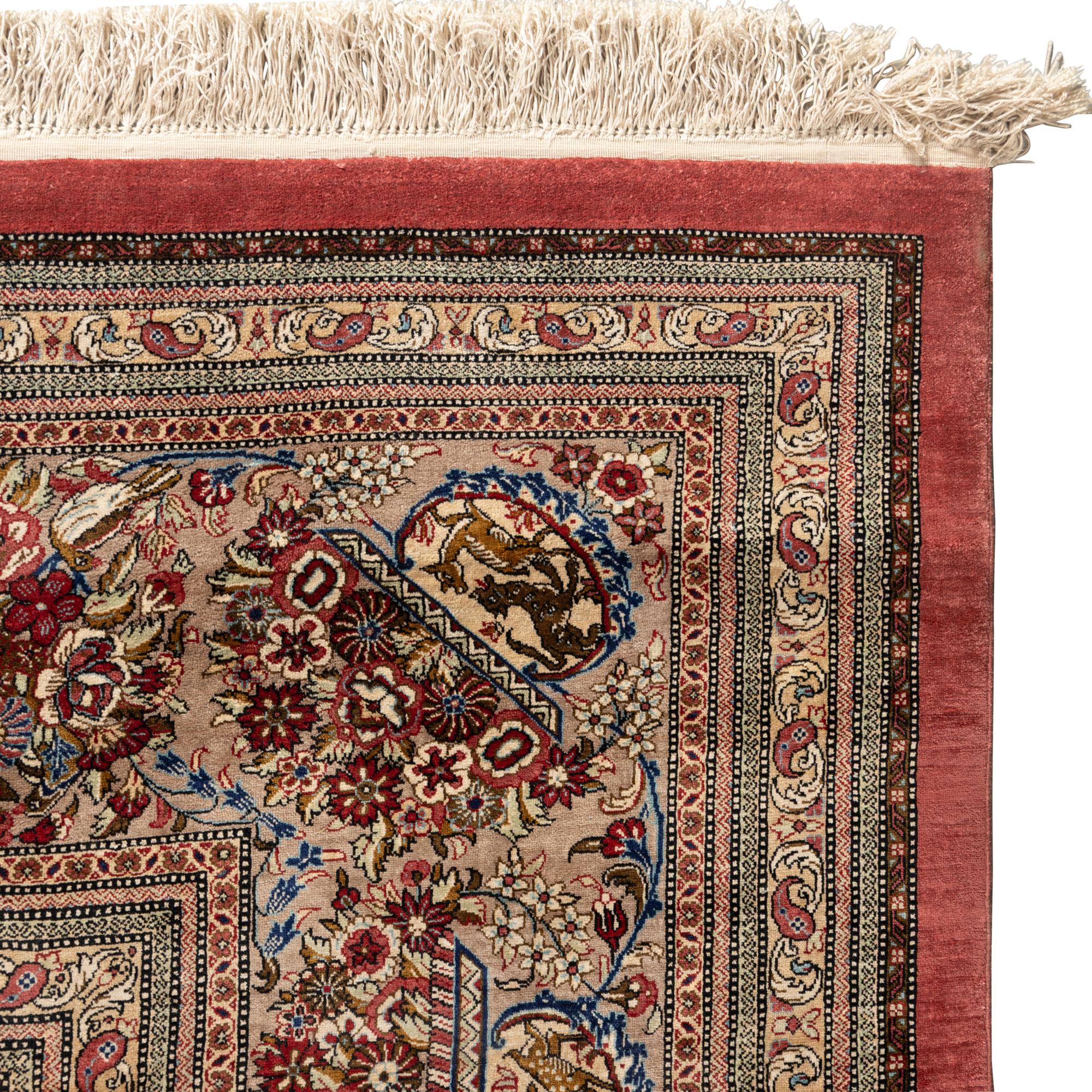 A Persian Silk Carpet