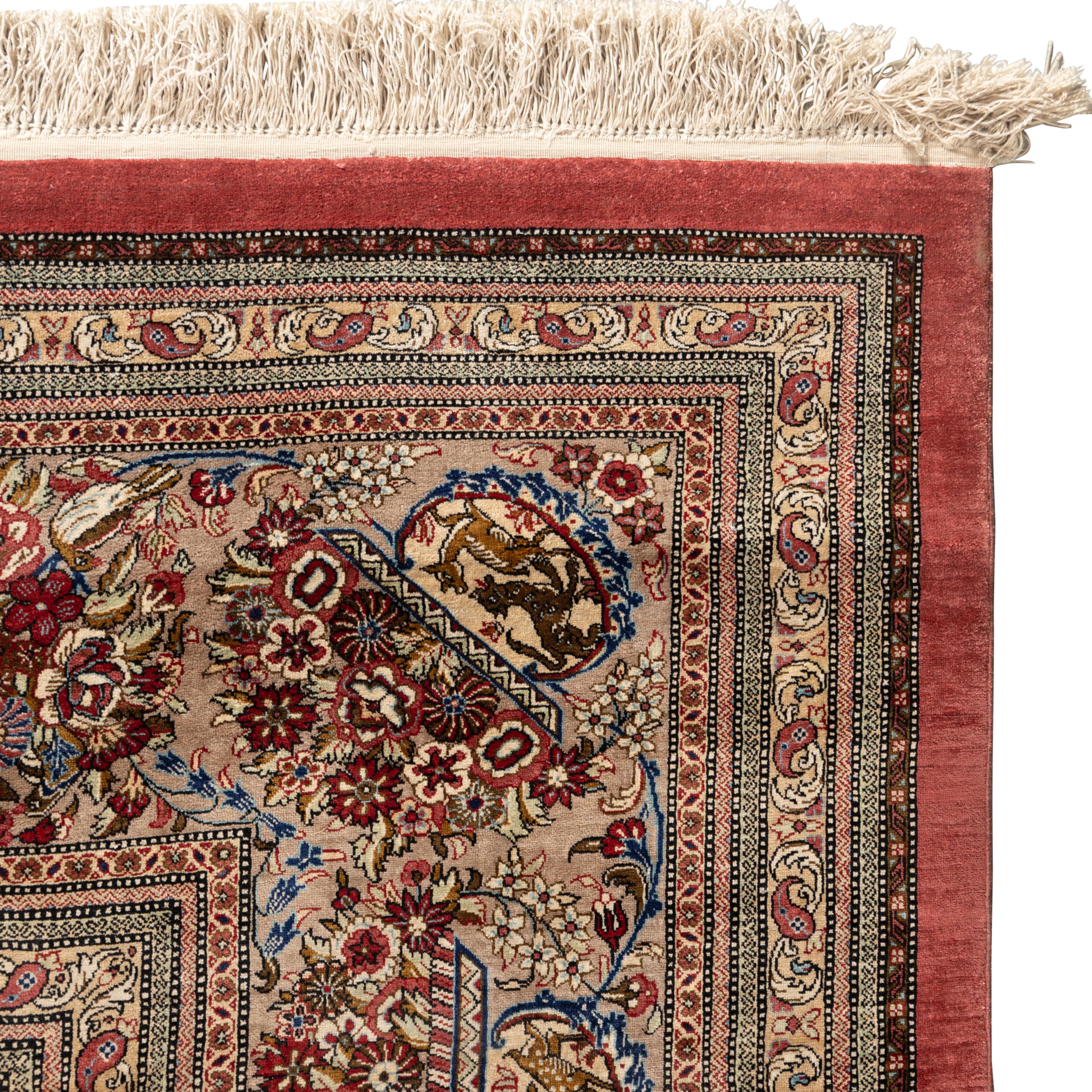 A Persian Silk Carpet