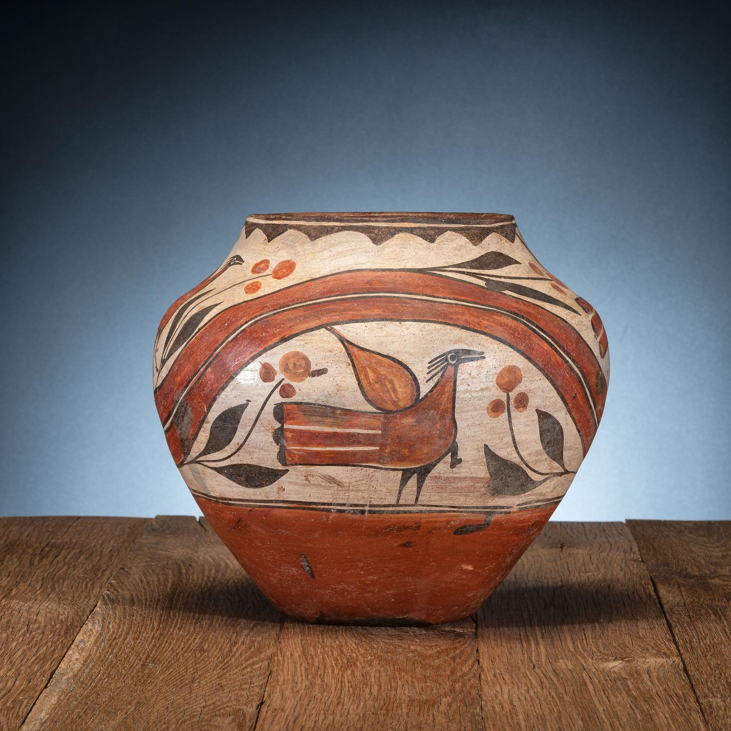 Zia Polychrome Pottery Olla