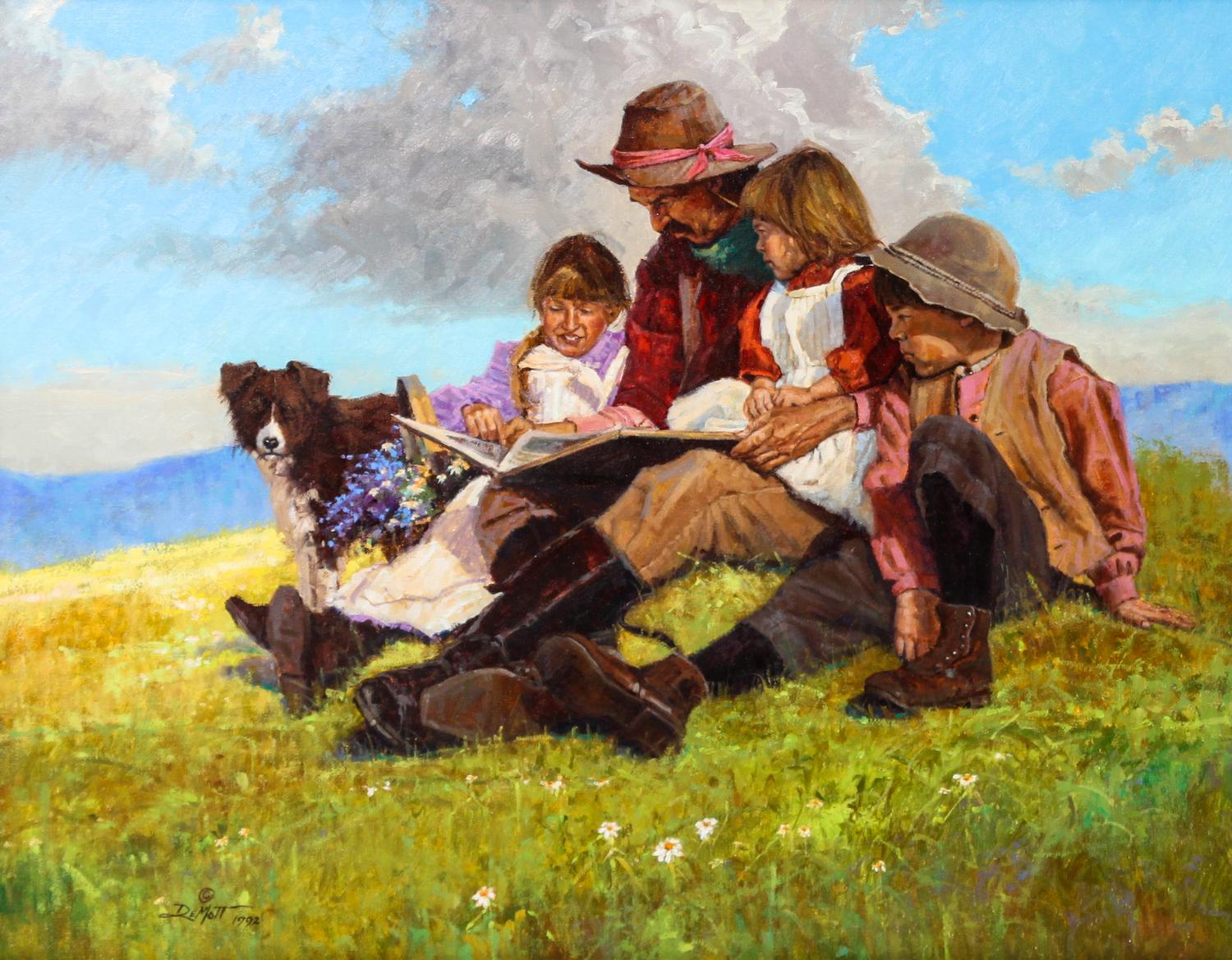 John DeMott, (American, b. 1954), Story Time, 1992