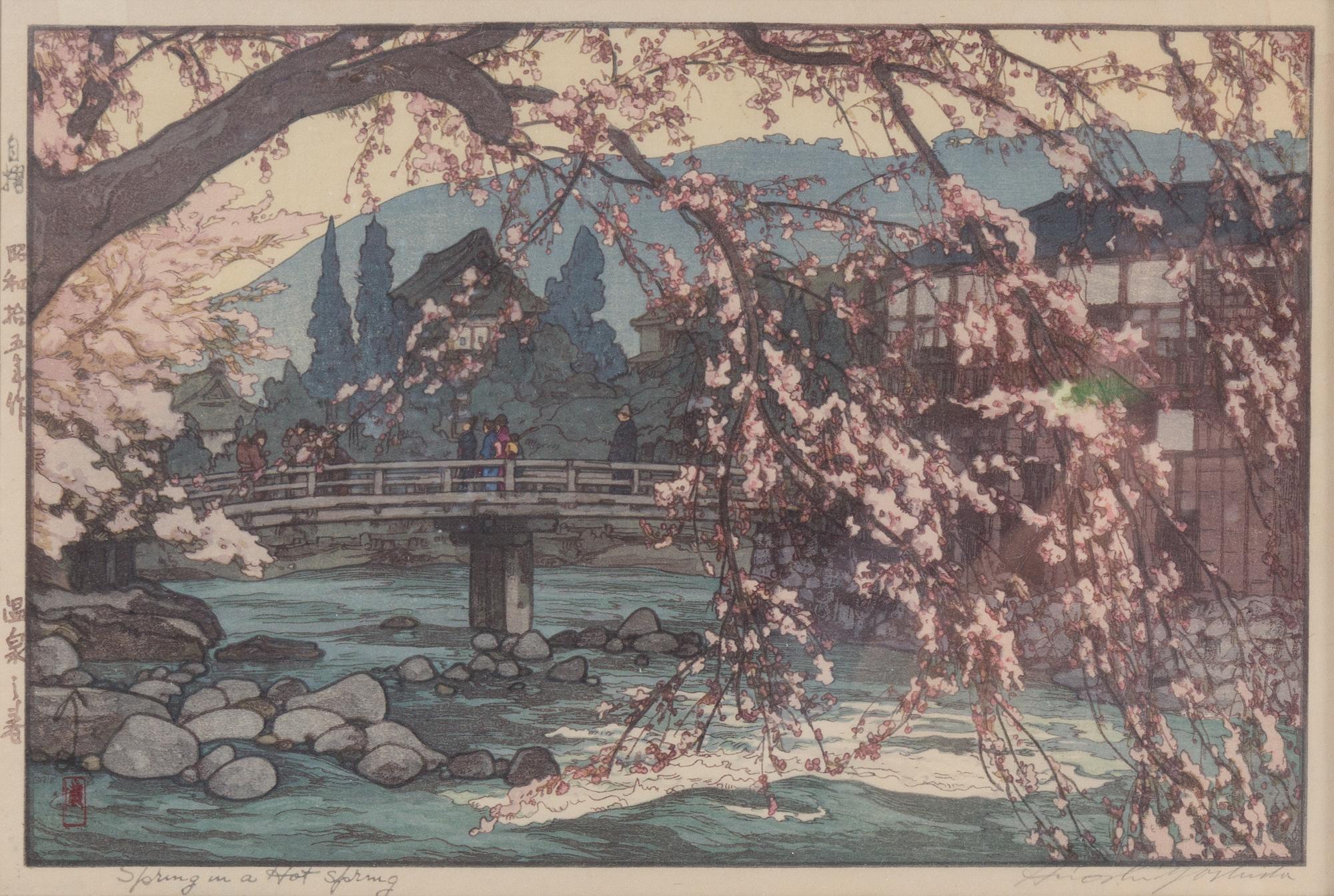 Hiroshi Yoshida, (1876-1950), Spring in a Hot Spring