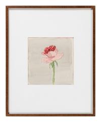 Pink Rose on Grey Ground