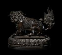 A Bronze Figure of Fu Lion