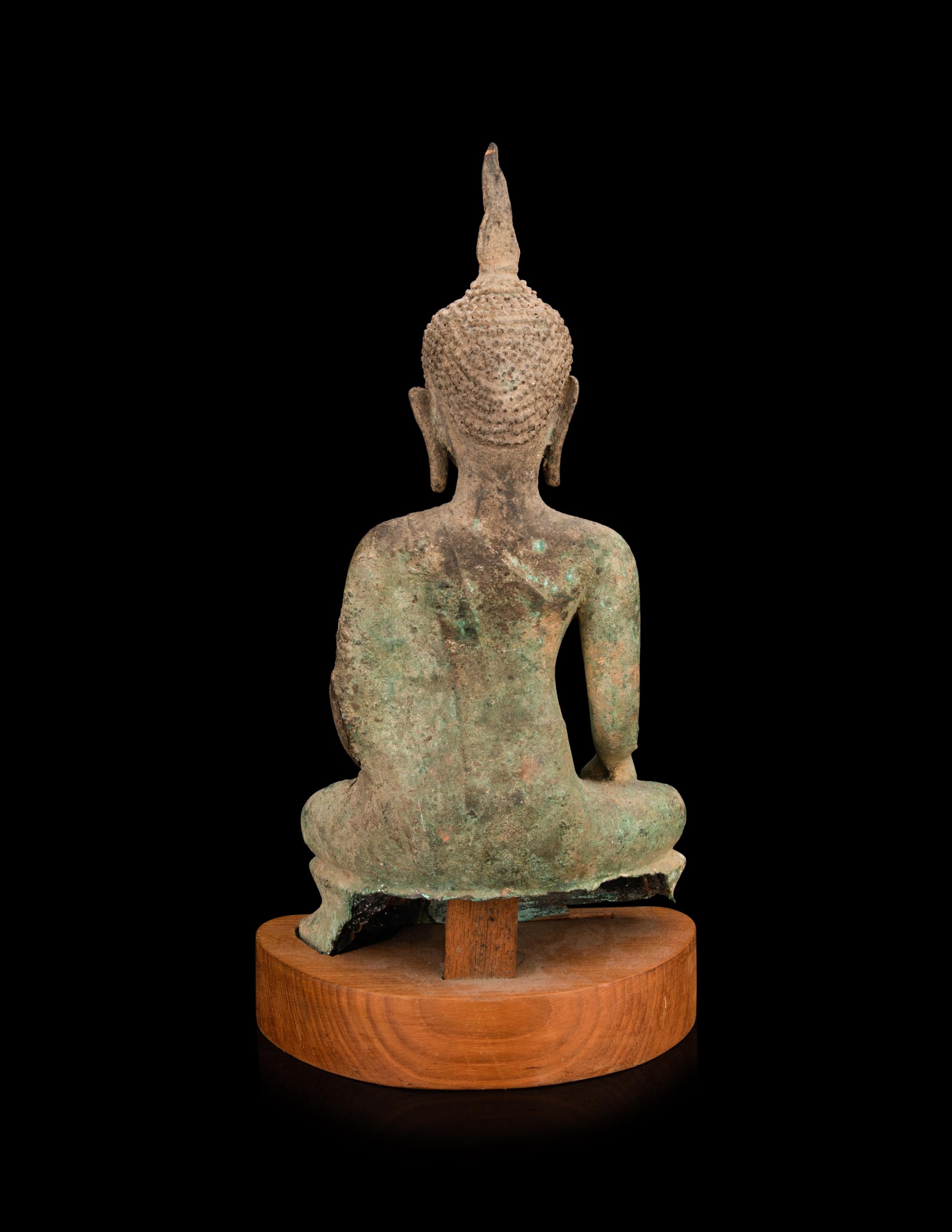A Thai Bronze Figure of Buddha