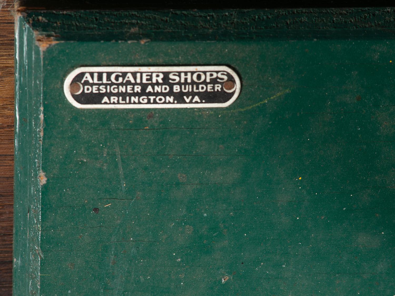 A Carved and Painted Wood Figural Post Office Scale