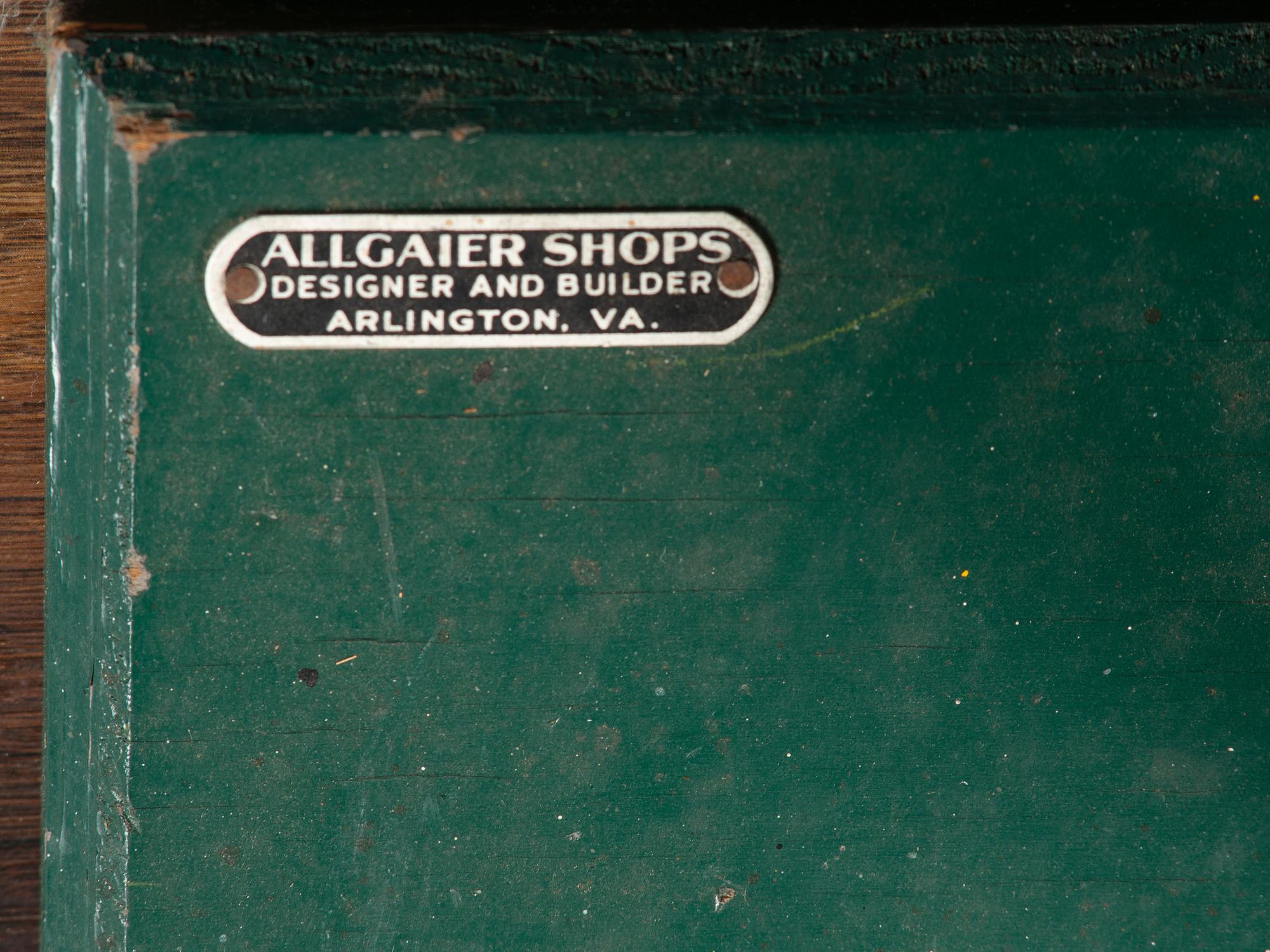 A Carved and Painted Wood Figural Post Office Scale