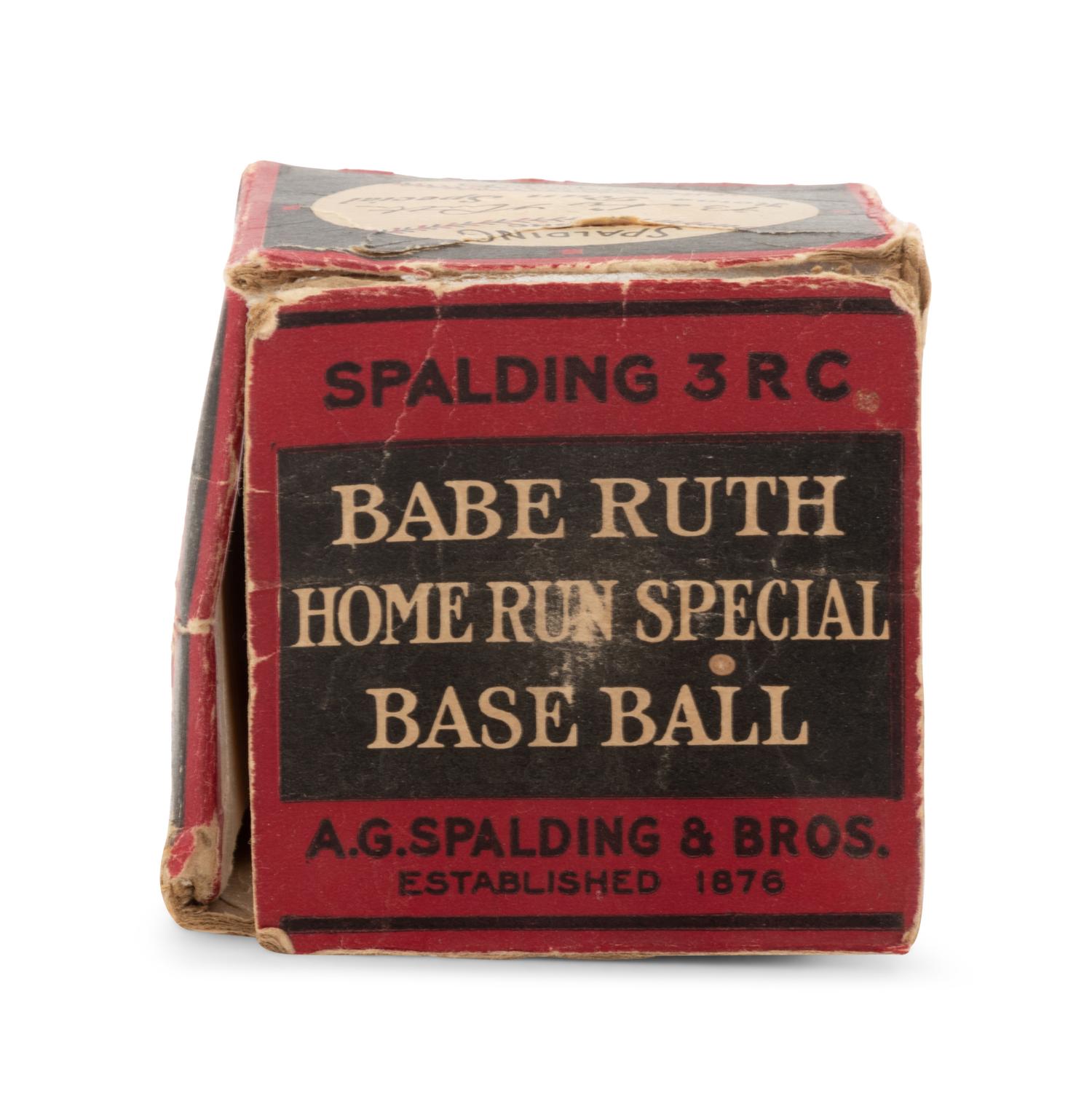 A 1935 Philadelphia Phillies Multi-Signed Baseball and Babe Ruth Home Run Special Retail Box,
