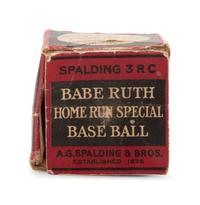 A 1935 Philadelphia Phillies Multi-Signed Baseball and Babe Ruth Home Run Special Retail Box,