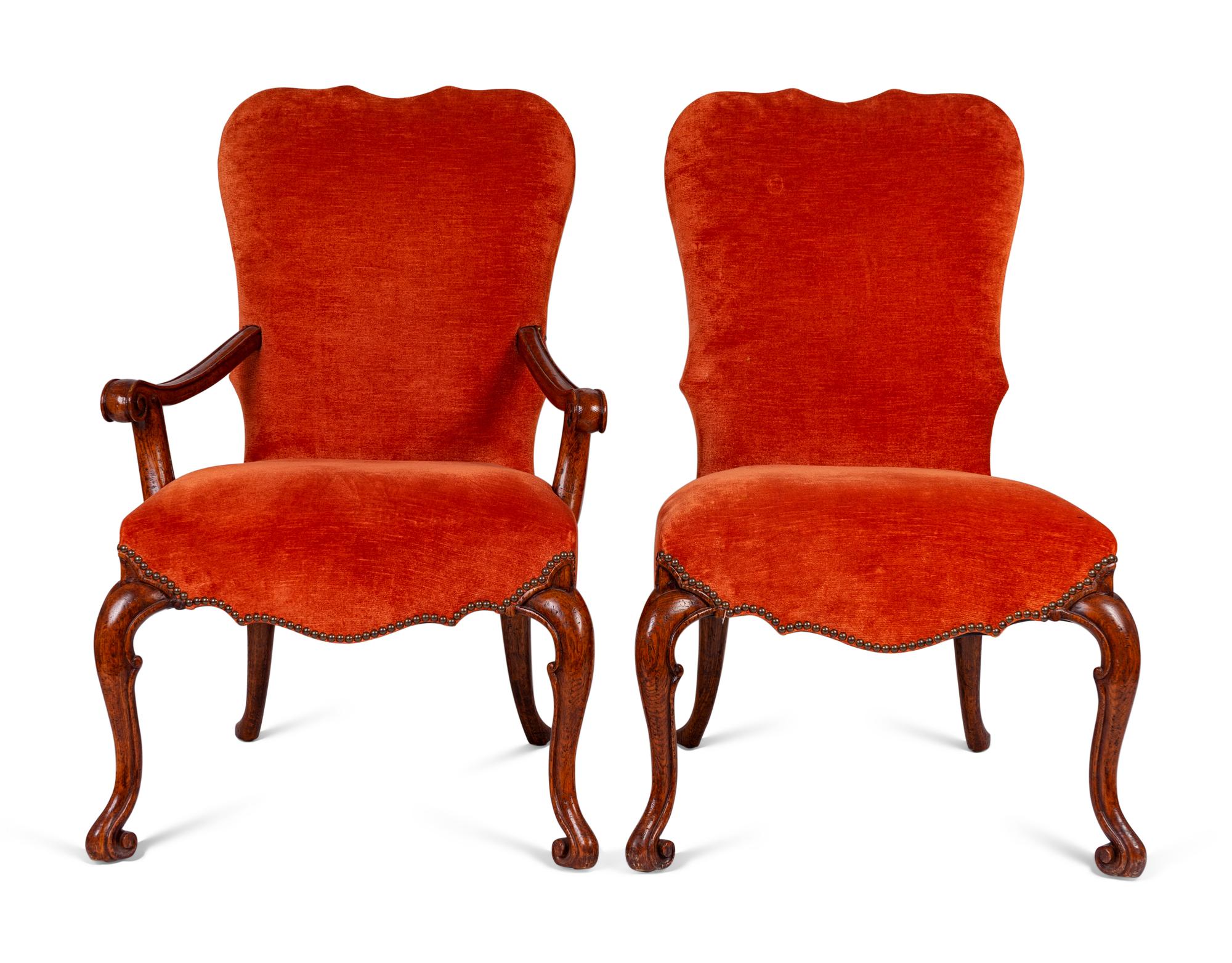A Set of Ten Walnut Dining Chairs by Therien Studio Workshops — 20TH CENTURY