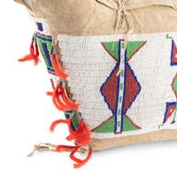Sioux Beaded Hide Possible Bags, Matched Pair