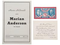 [CIVIL RIGHTS]. A group of ephemera related to Civil Rights leaders in the early 20th Century including W.E.B. DuBois and Booker T. Washington, comprising: