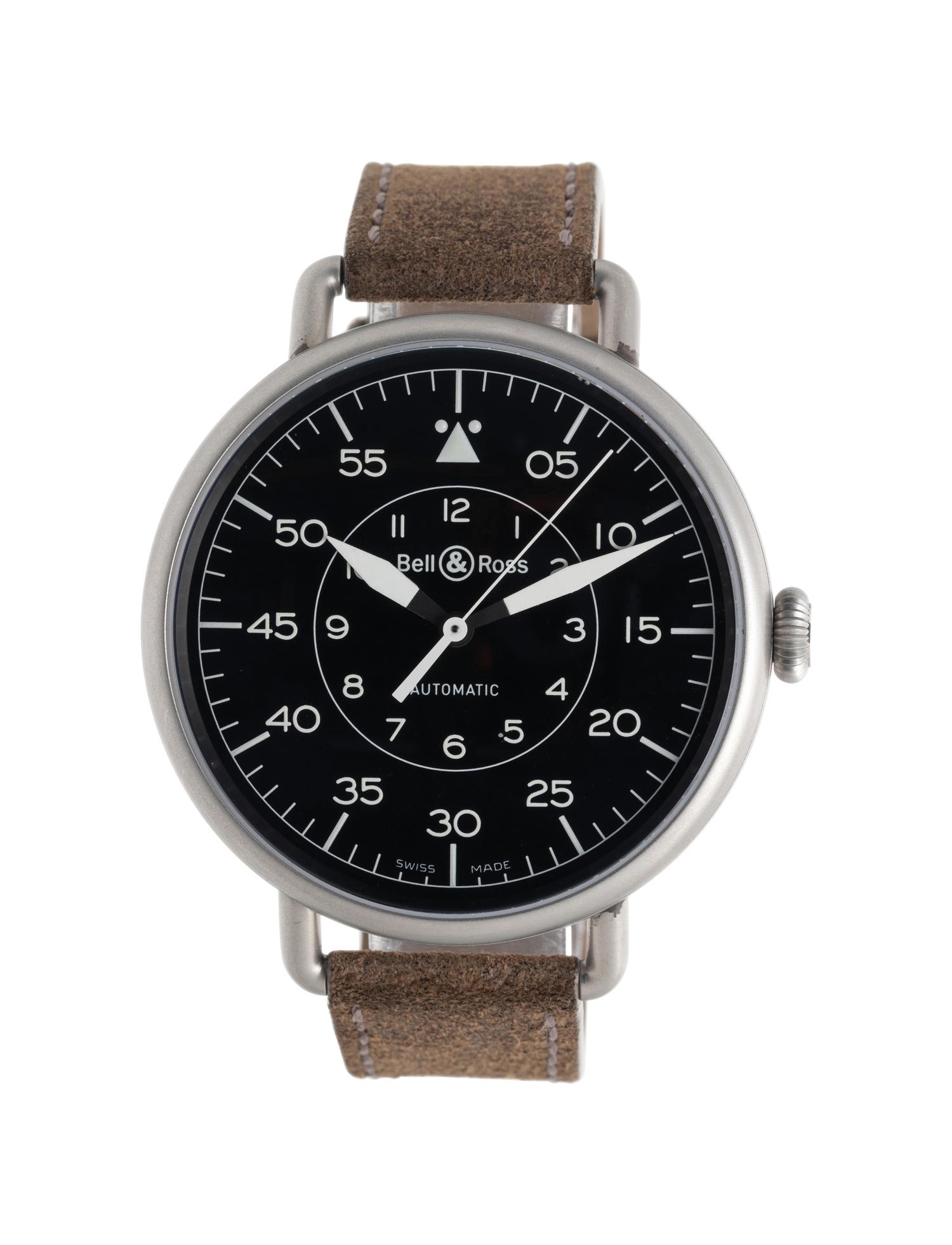 BELL & ROSS, BR WW1-92 STAINLESS STEEL WATCH