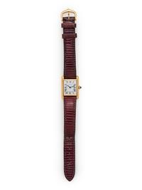 CARTIER, 18K YELLOW GOLD 'TANK' WRISTWATCH