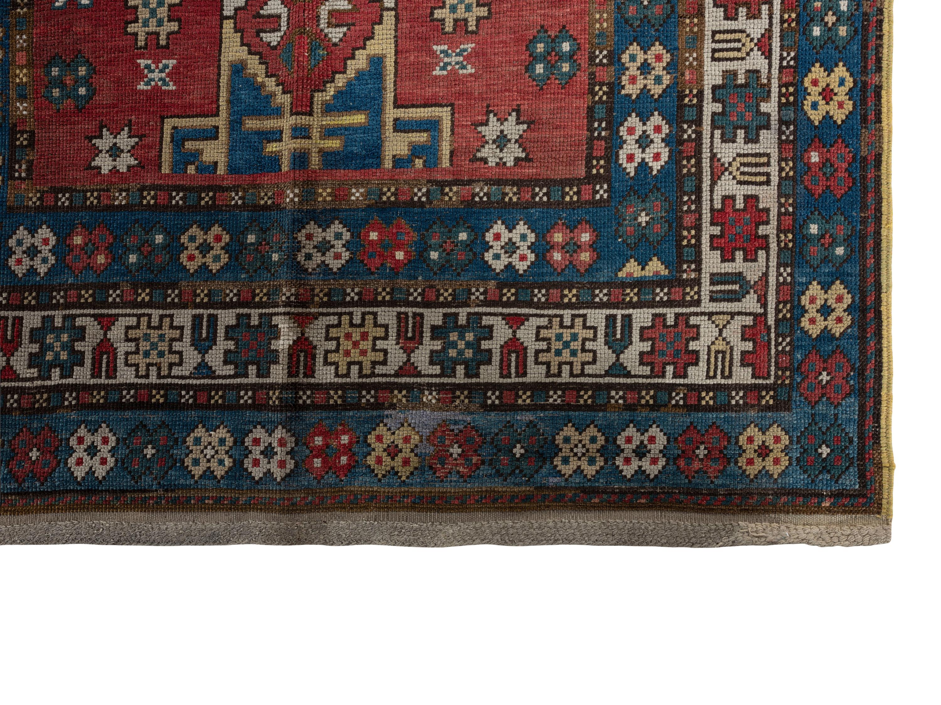 Two Caucasian Wool Rugs