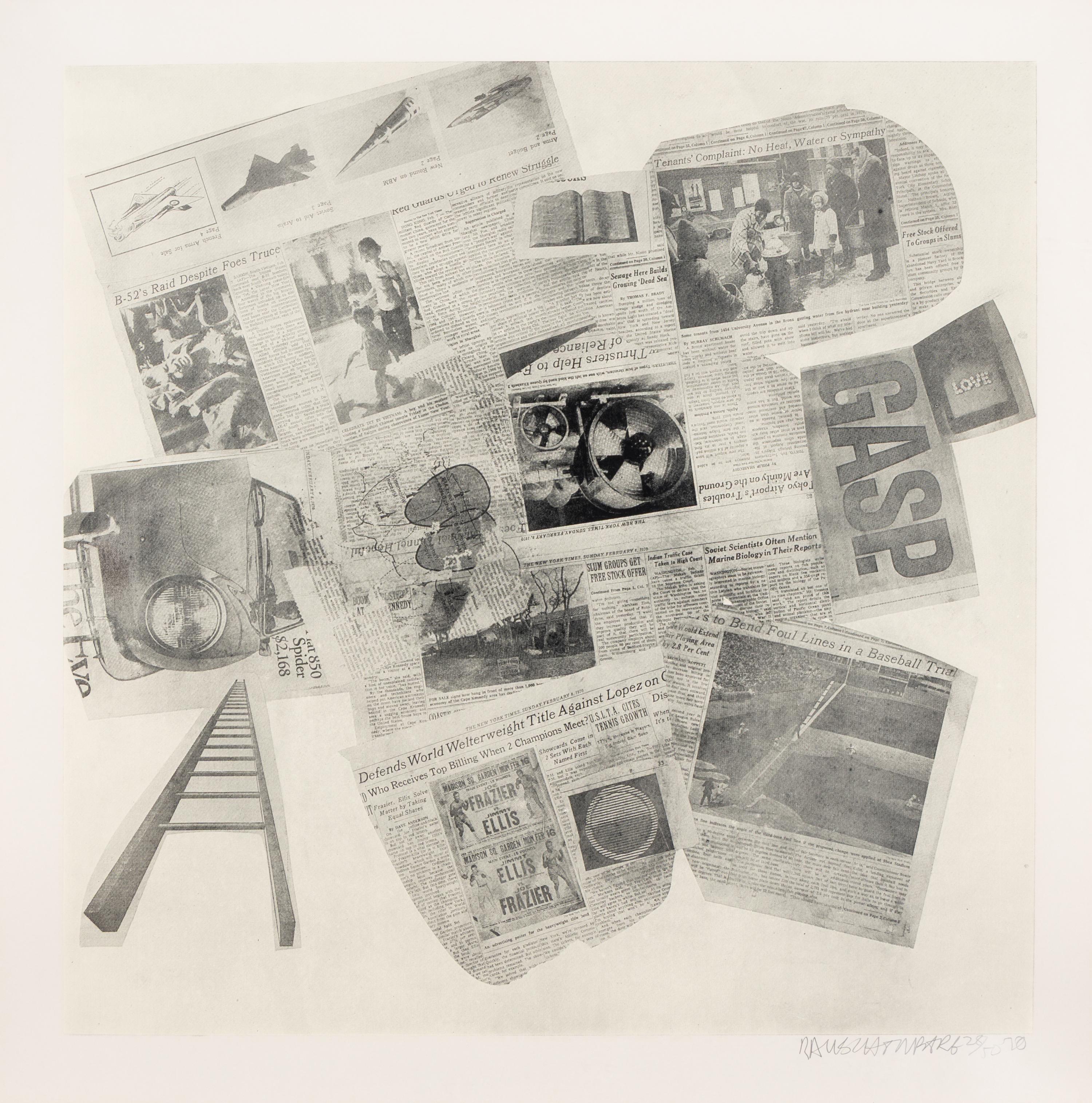 Robert Rauschenberg (American, 1925-2008) — Features #77 (from Features from Currents ), 1970