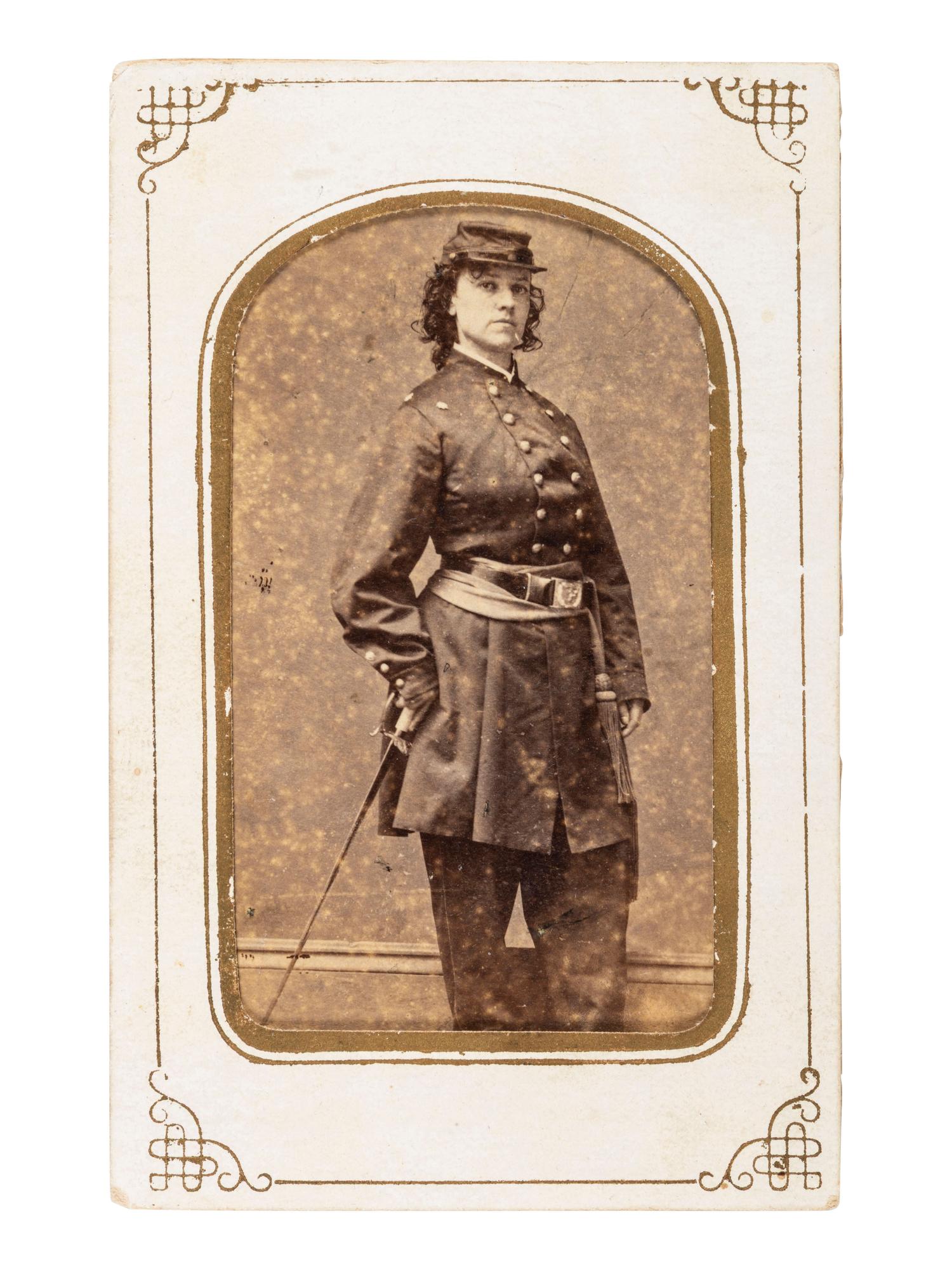 [CIVIL WAR]. BRADY, Mathew, photographer. CDV of Pauline Cushman. New York: E. & H. T. Anthony.
