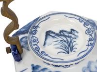 A Group of Chinese Export Blue and White Porcelain Articles