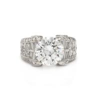 JB STAR, DIAMOND AND PLATINUM RING