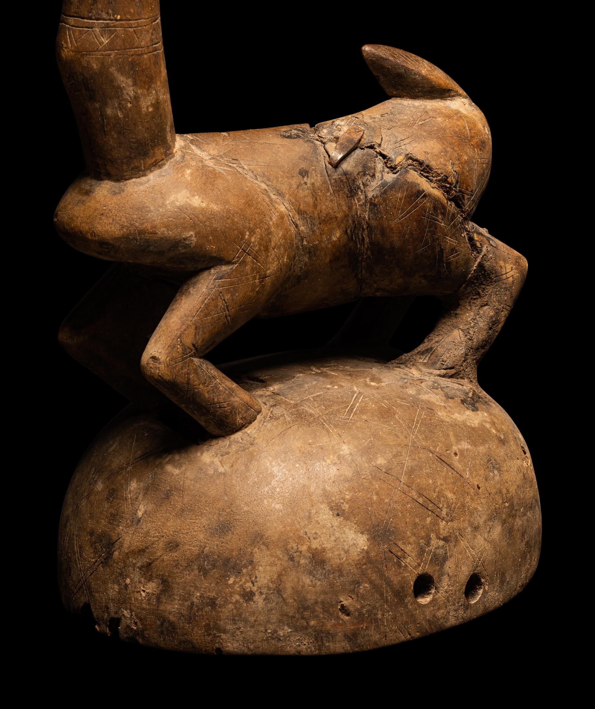 A Bamana Wood Antelope (Chiwara)