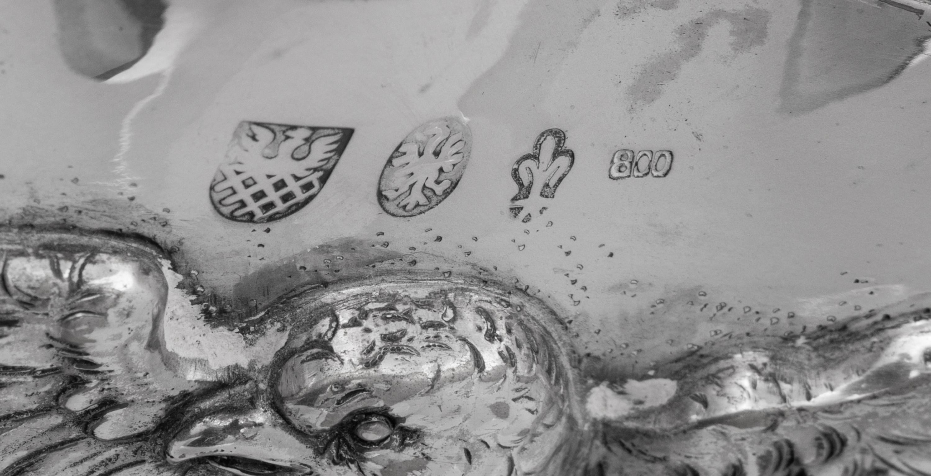 A German Silver Sideboard Dish