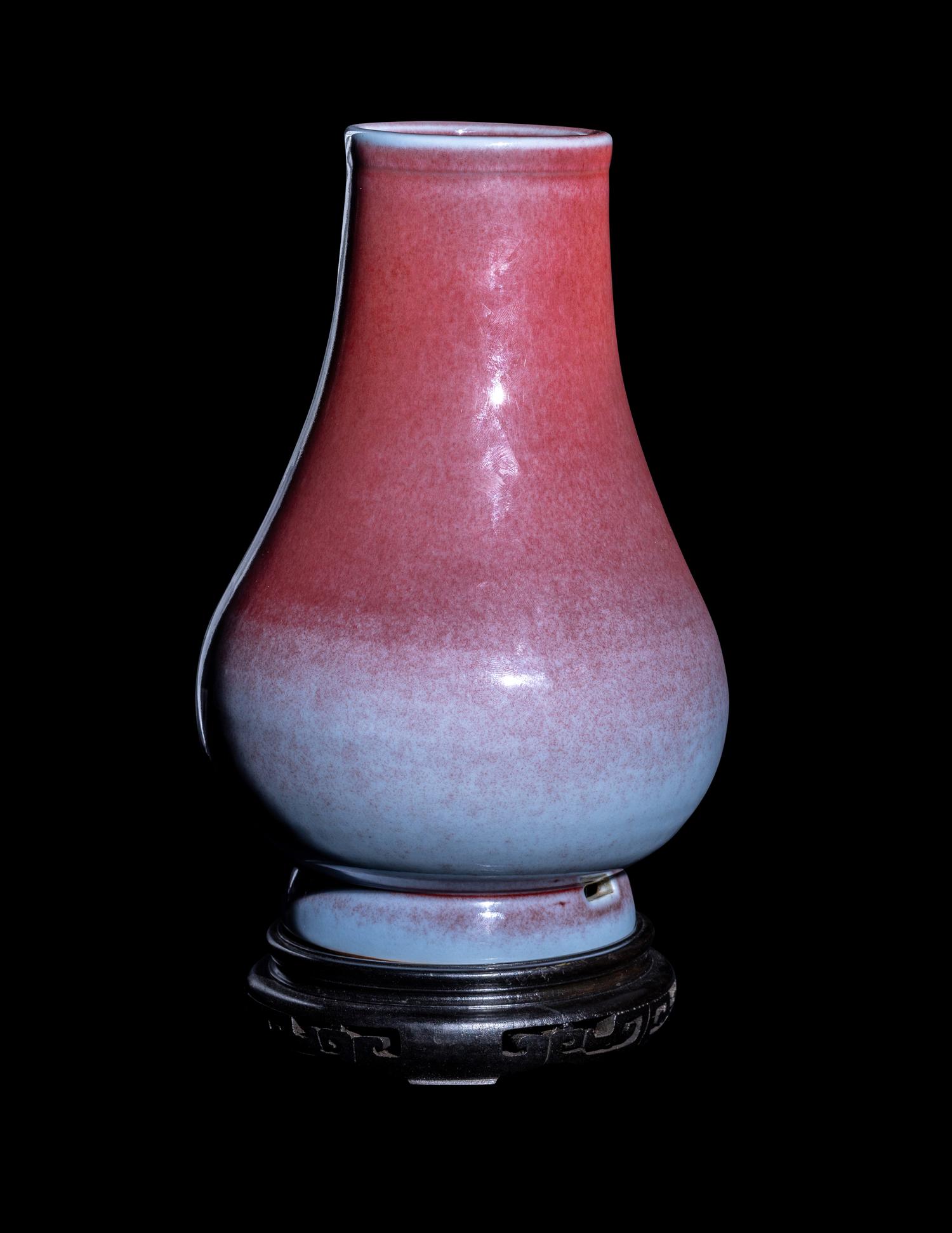 A Chinese Flambé​ Glazed Porcelain Hu Vase